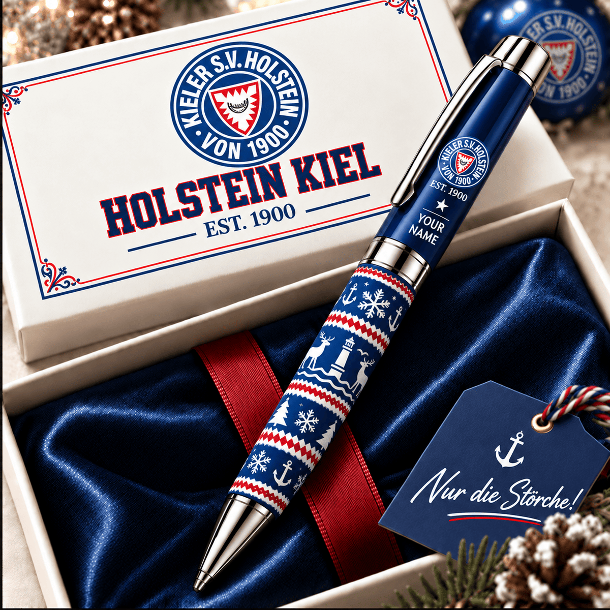 Holstein Kiel Personalized Holiday Ballpoint Pen