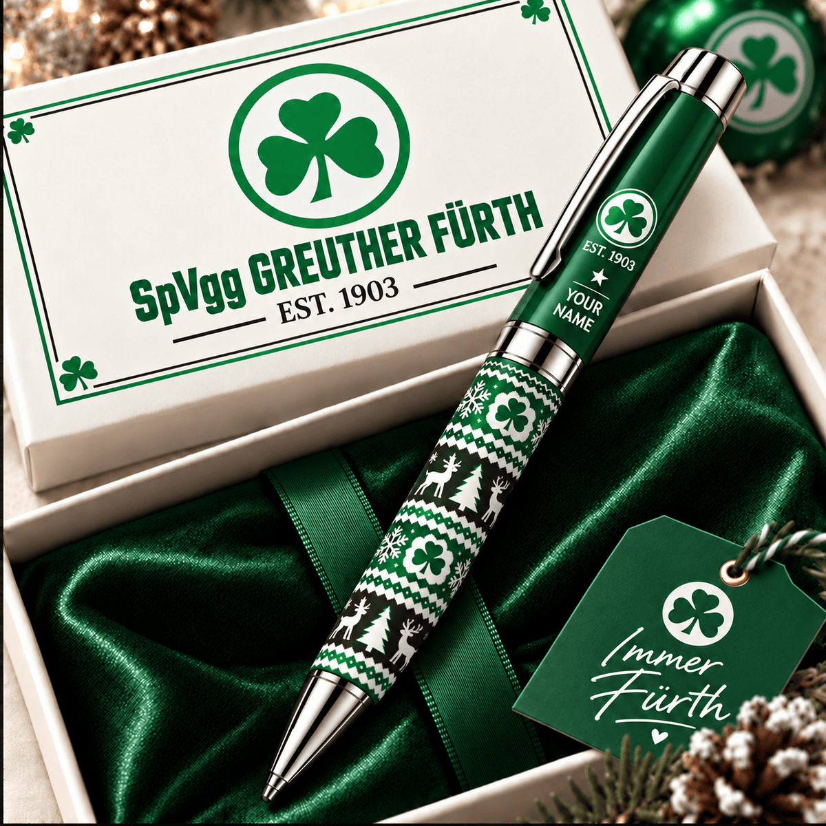 SpVgg Greuther Fürth Personalized Holiday Ballpoint Pen