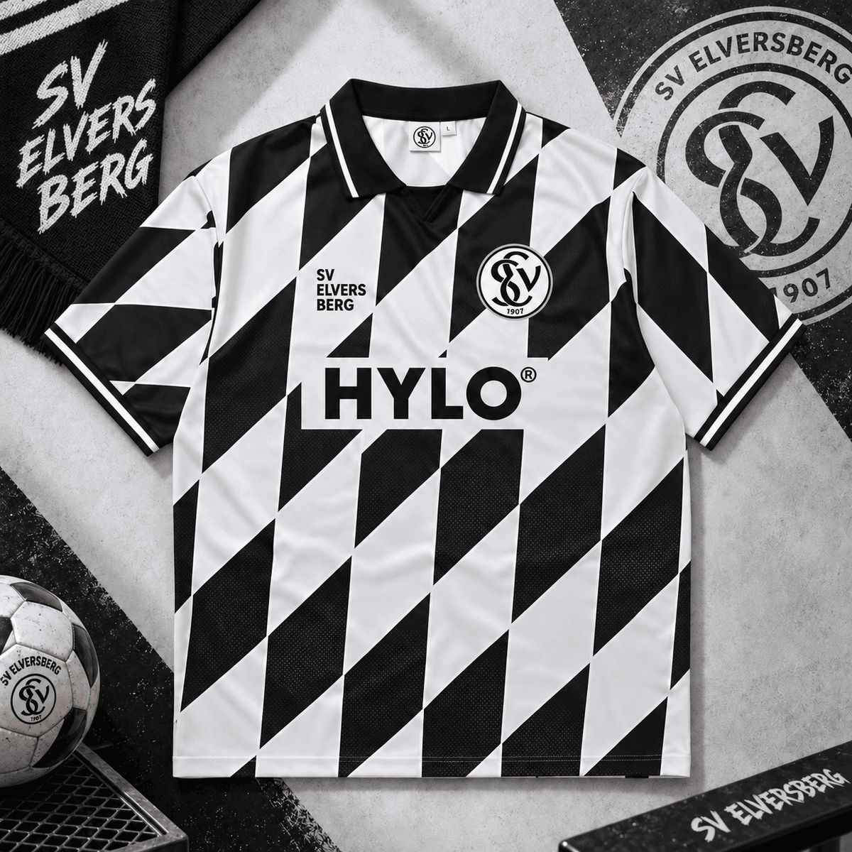 SV Elversberg Collar Soccer Jersey – Retro Vintage Football Shirt
