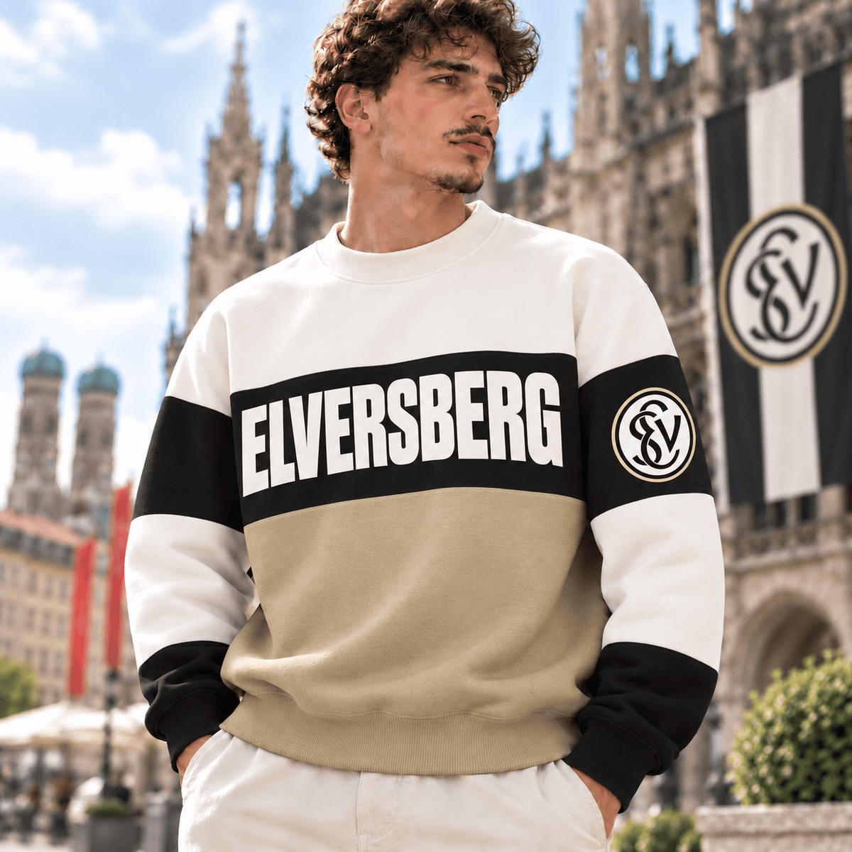 SV Elversberg Sweatshirt – Retro Color Block Crewneck Jumper
