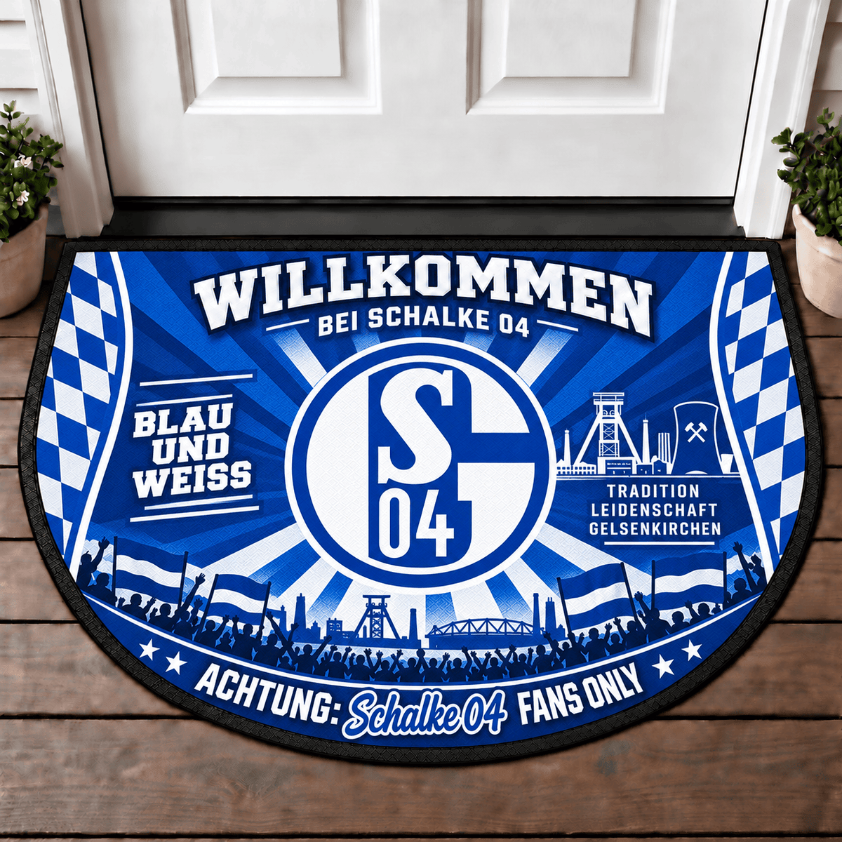 Schalke 04 Doormat Gift For Fan - Limited Edition