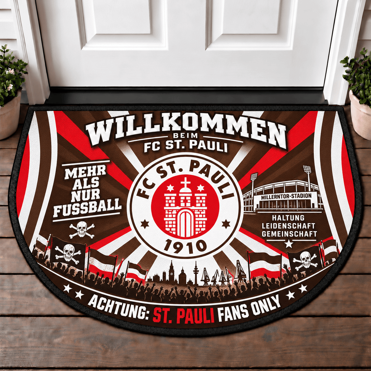 FC St. Pauli Doormat Gift For Fan - Limited Edition