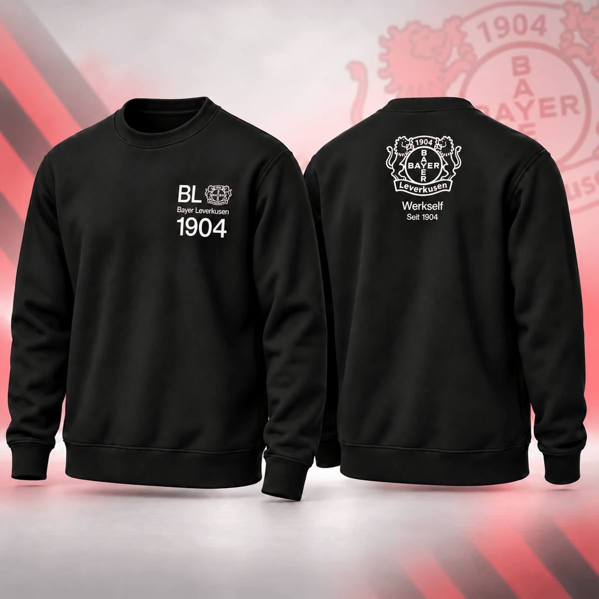 Bayer Leverkusen BDL Sweatshirt – Minimalist Football Fan Crewneck Jumper