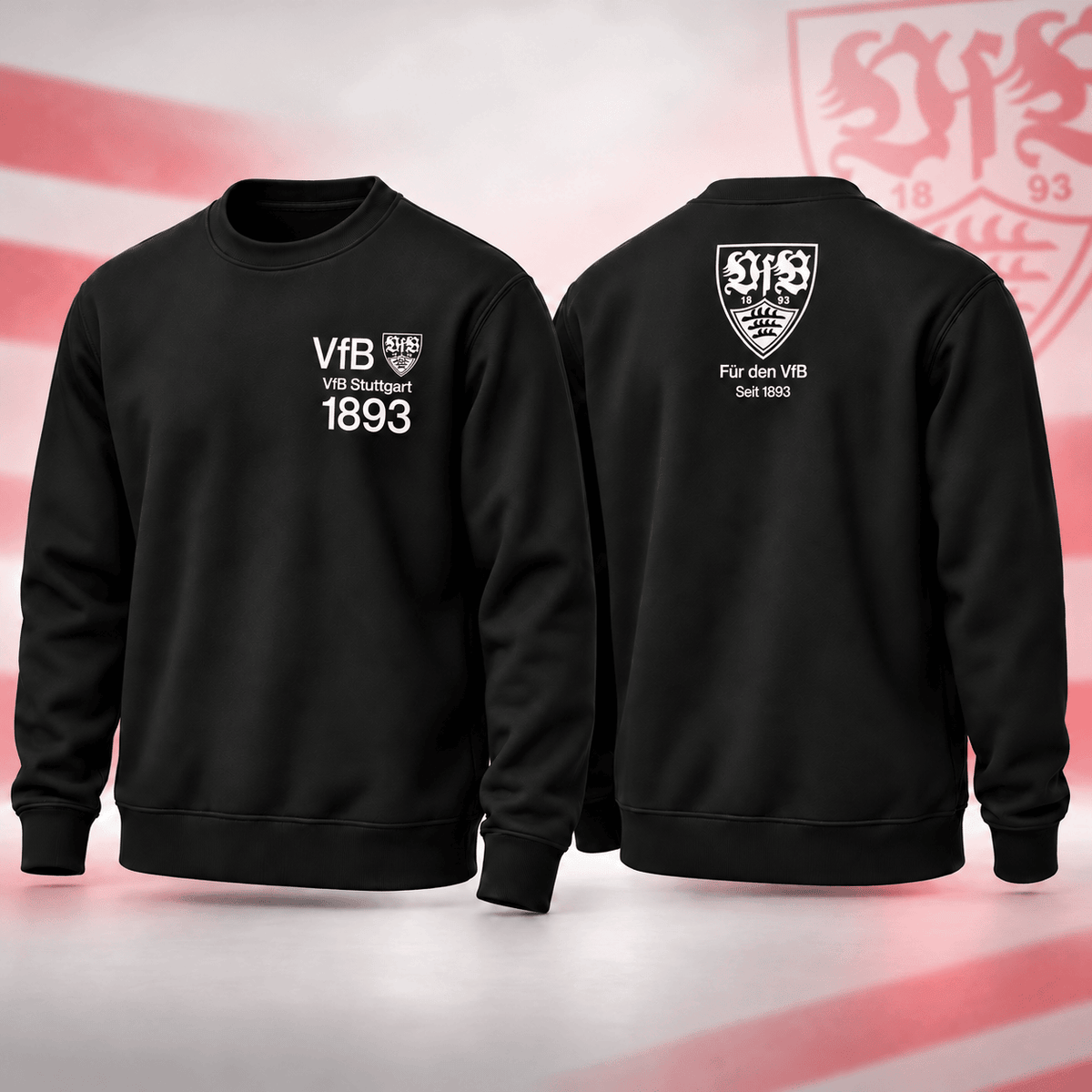 VfB Stuttgart BDL Sweatshirt – Minimalist Football Fan Crewneck Jumper