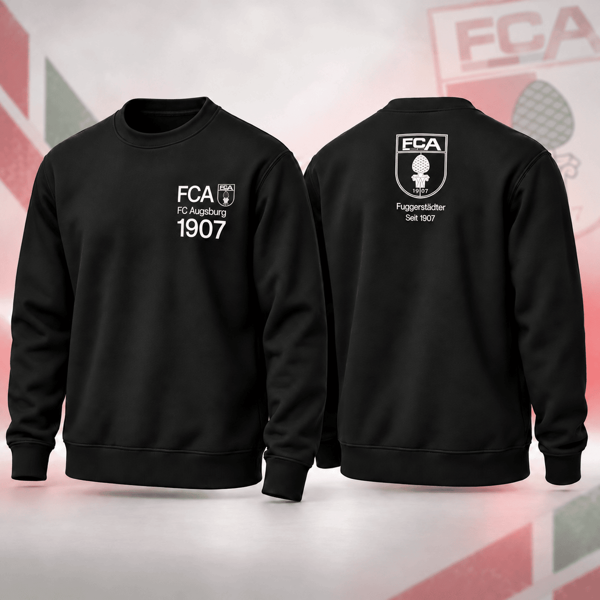 FC Augsburg BDL Sweatshirt – Minimalist Football Fan Crewneck Jumper