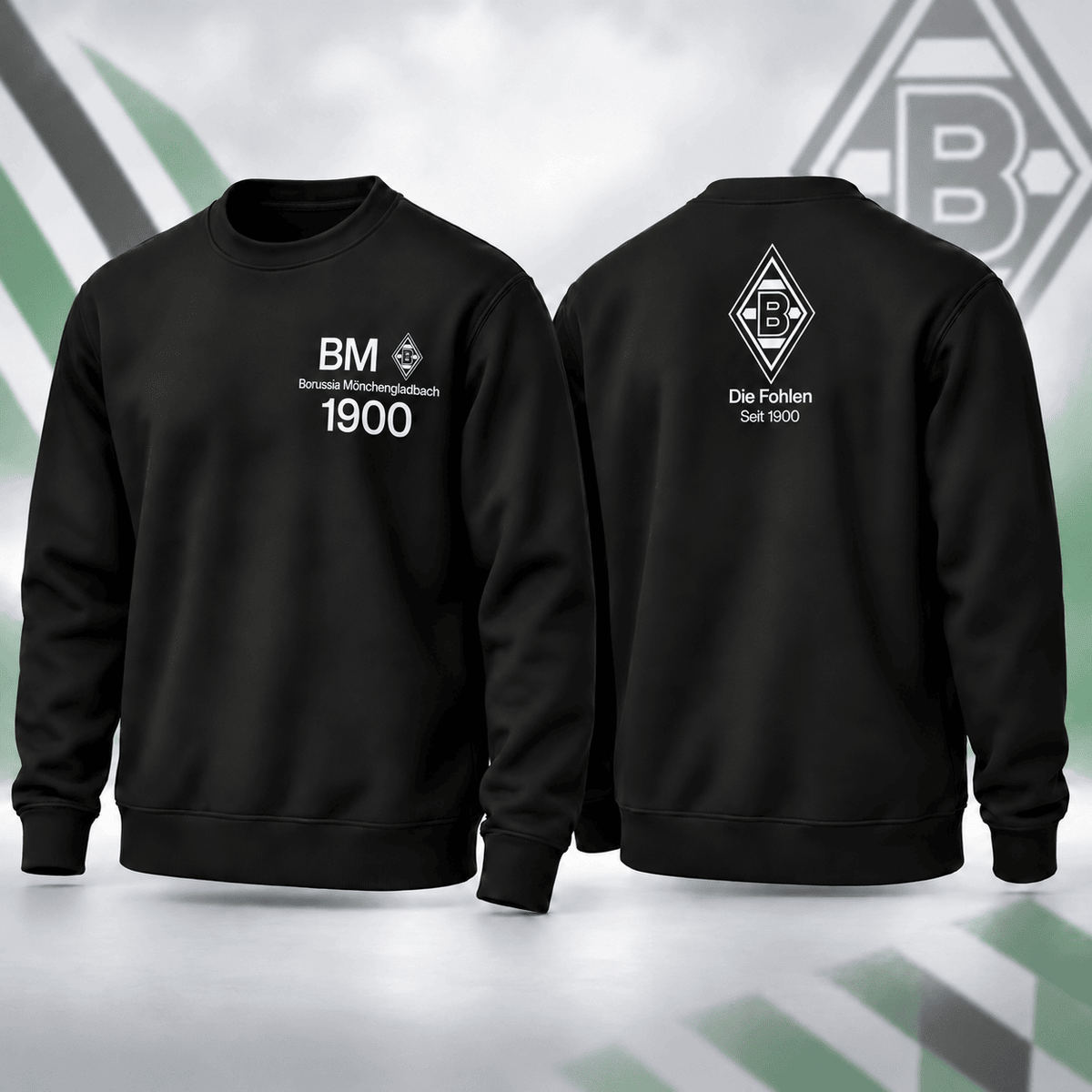 Borussia Mönchengladbach BDL Sweatshirt – Minimalist Football Fan Crewneck Jumper