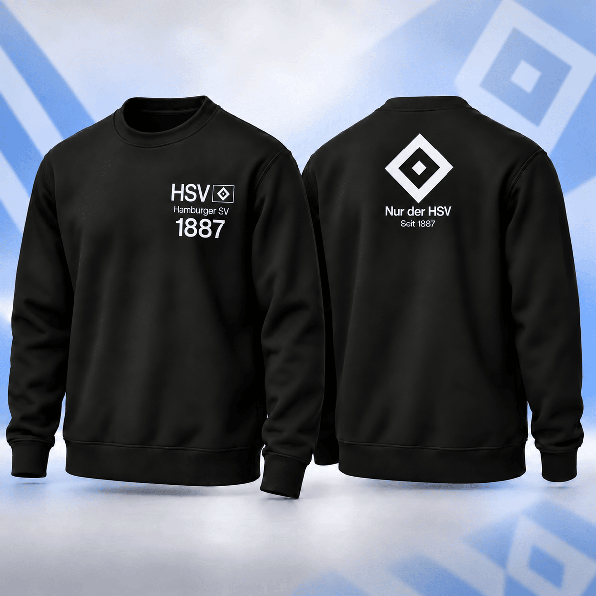 Hamburger SV BDL Sweatshirt – Minimalist Football Fan Crewneck Jumper