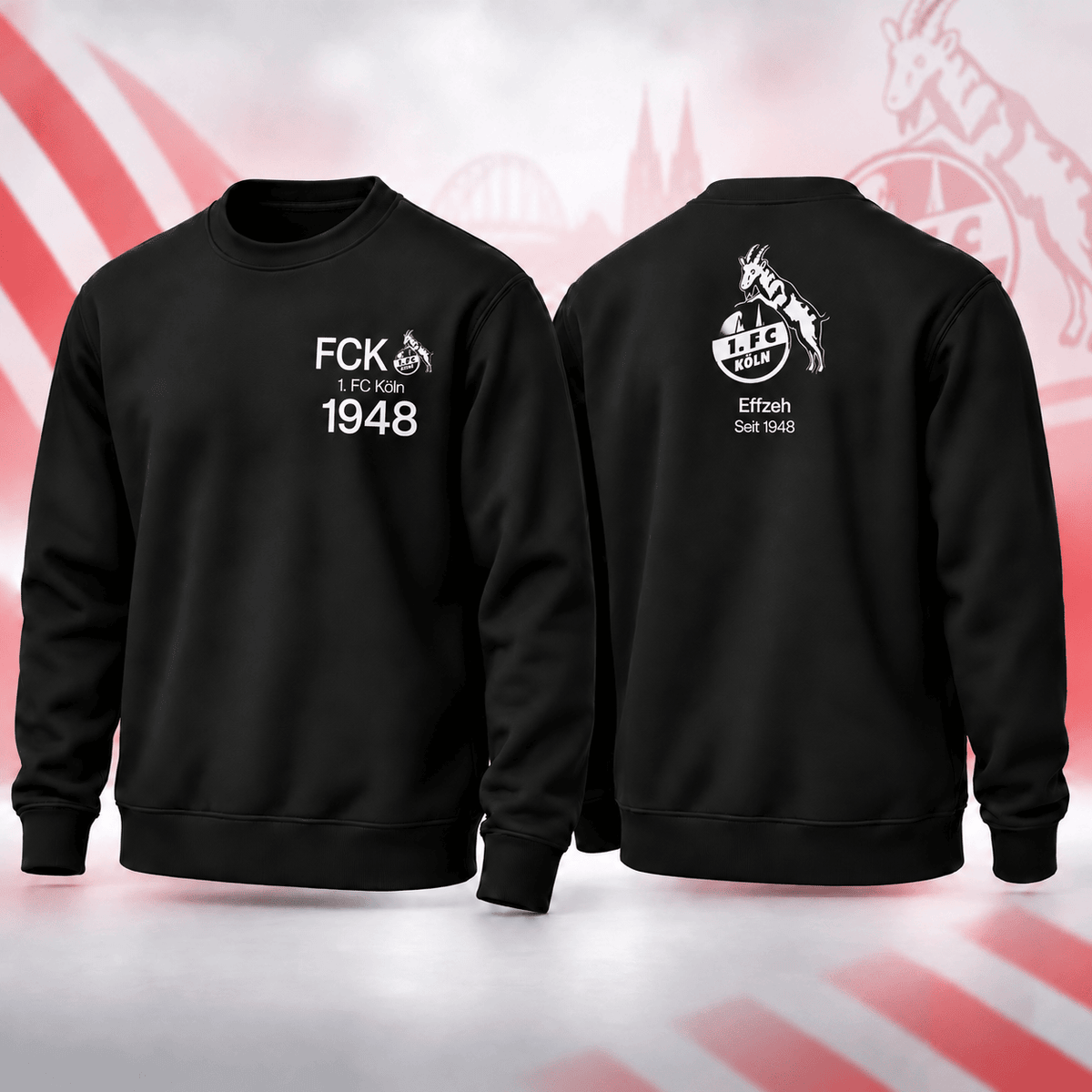 1. FC Köln BDL Sweatshirt – Minimalist Football Fan Crewneck Jumper