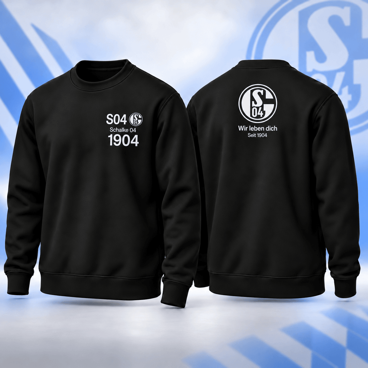 Schalke 04 BDL Sweatshirt – Minimalist Football Fan Crewneck Jumper