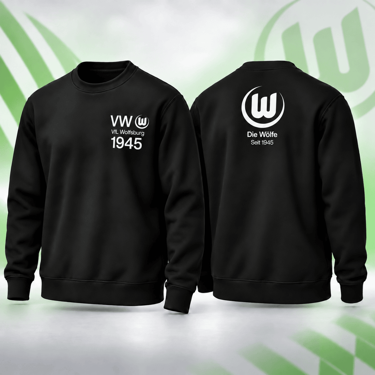 VfL Wolfsburg BDL Sweatshirt – Minimalist Football Fan Crewneck Jumper