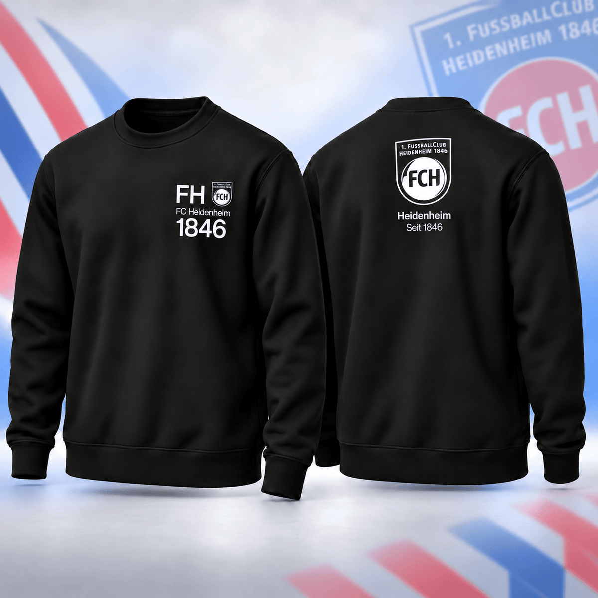 FC Heidenheim BDL Sweatshirt – Minimalist Football Fan Crewneck Jumper