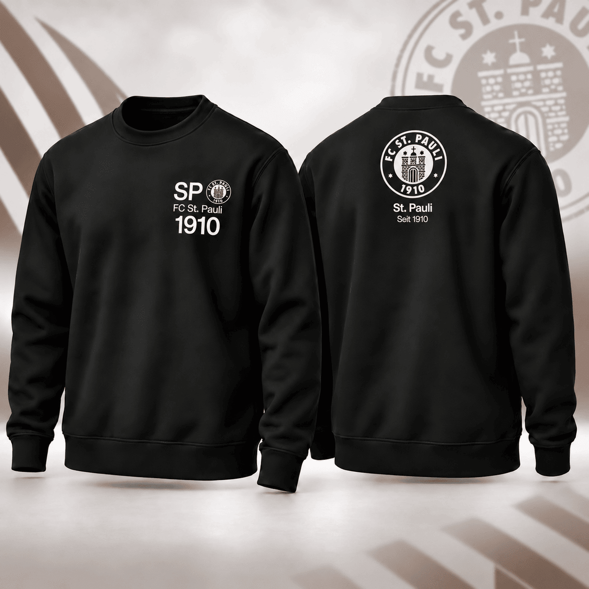 FC St. Pauli BDL Sweatshirt – Minimalist Football Fan Crewneck Jumper