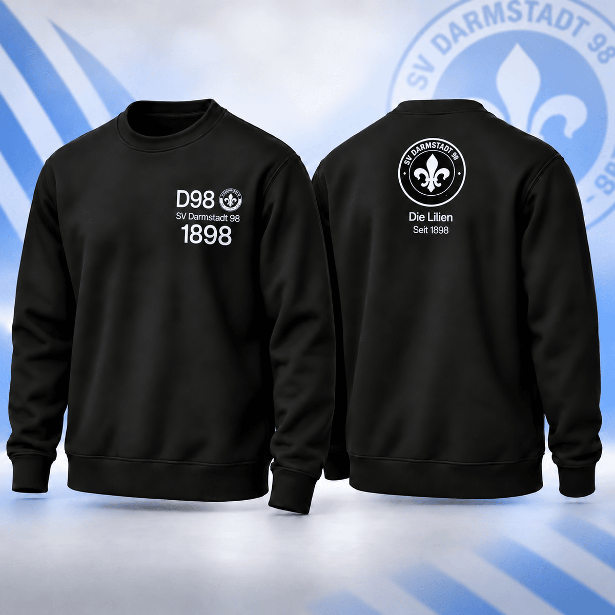 SV Darmstadt 98 BDL Sweatshirt – Minimalist Football Fan Crewneck Jumper
