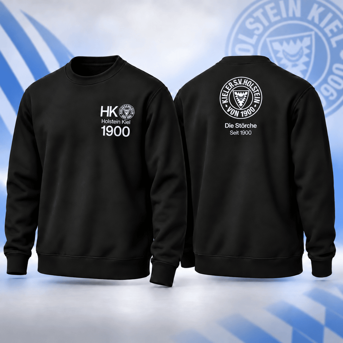 Holstein Kiel BDL Sweatshirt – Minimalist Football Fan Crewneck Jumper