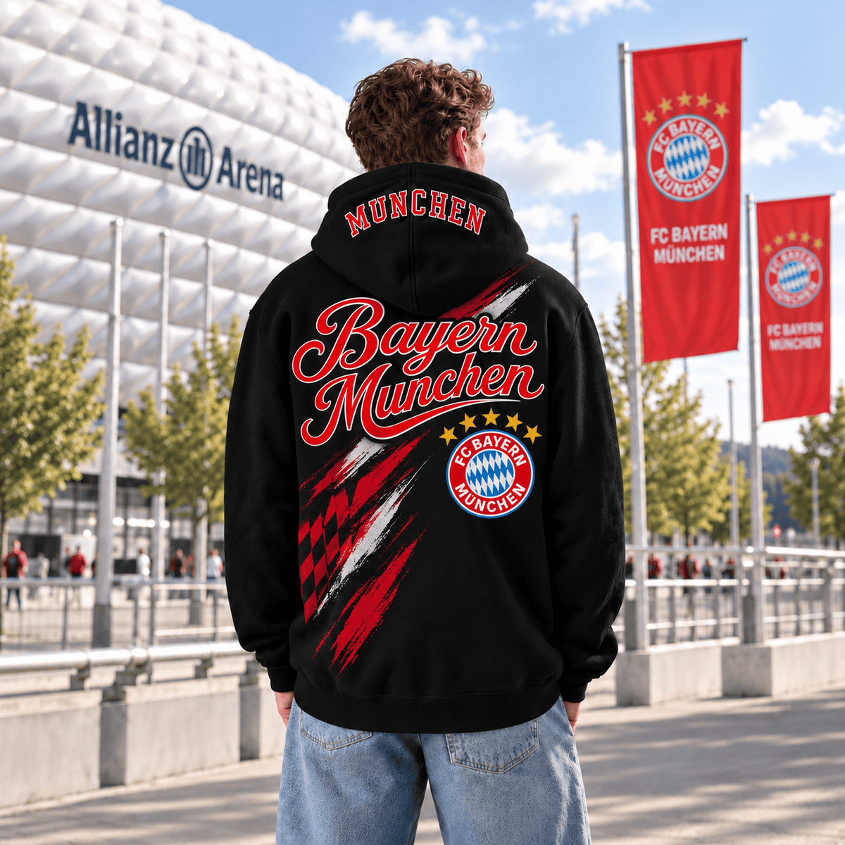 Bayern Munich BDL Hoodie – Black Football Fan Pullover