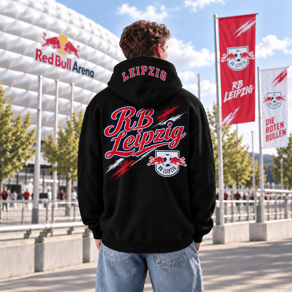RB Leipzig BDL Hoodie – Black Football Fan Pullover