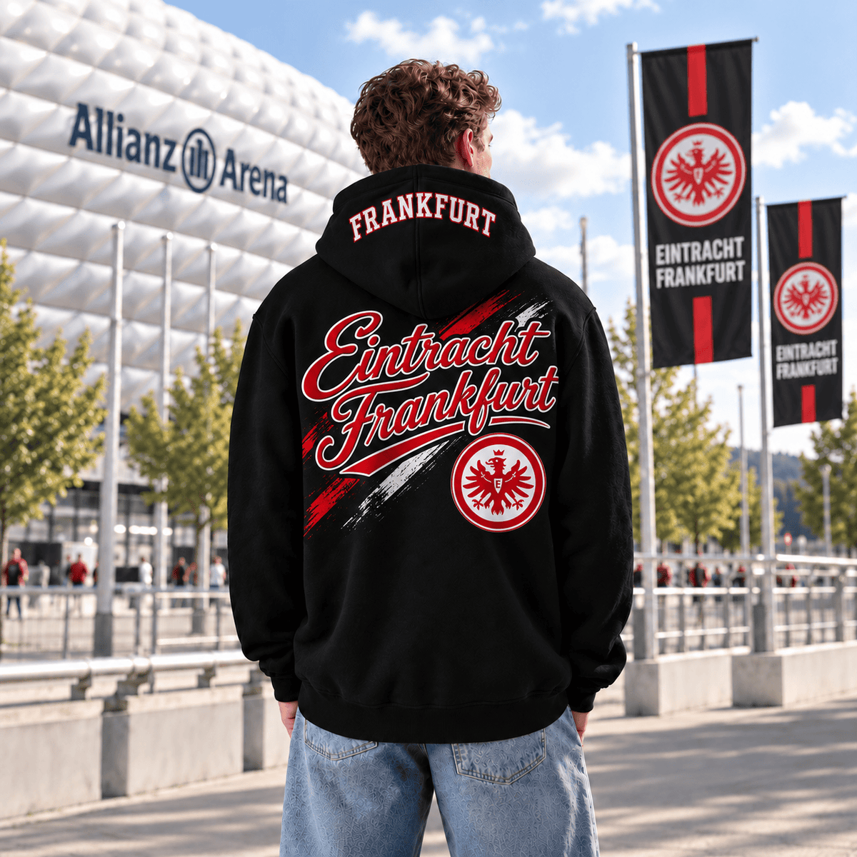 Eintracht Frankfurt BDL Hoodie – Black Football Fan Pullover
