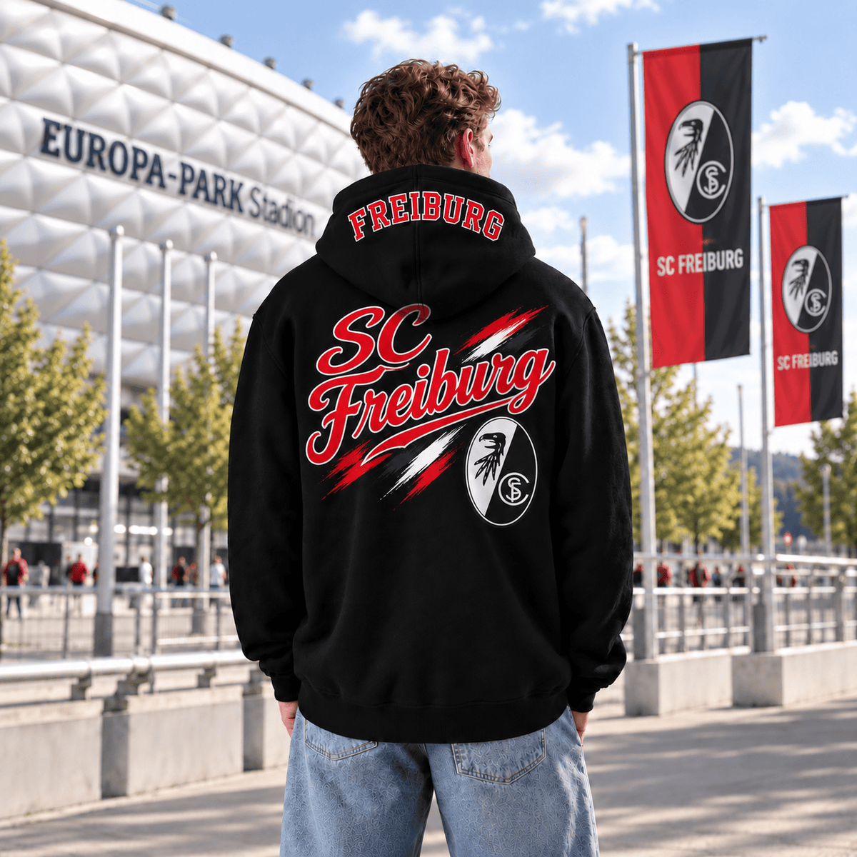 SC Freiburg BDL Hoodie – Black Football Fan Pullover
