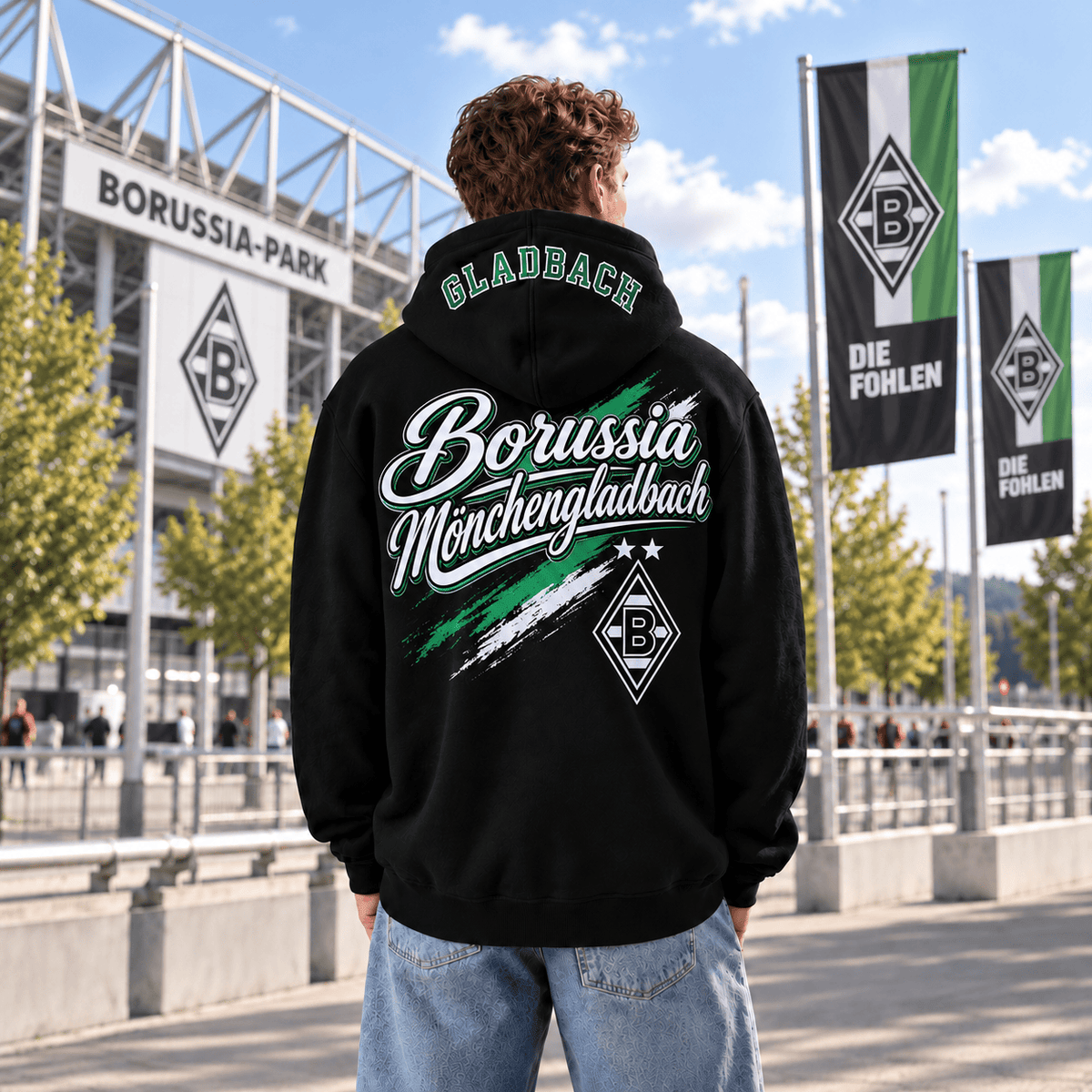 Borussia Mönchengladbach BDL Hoodie – Black Football Fan Pullover