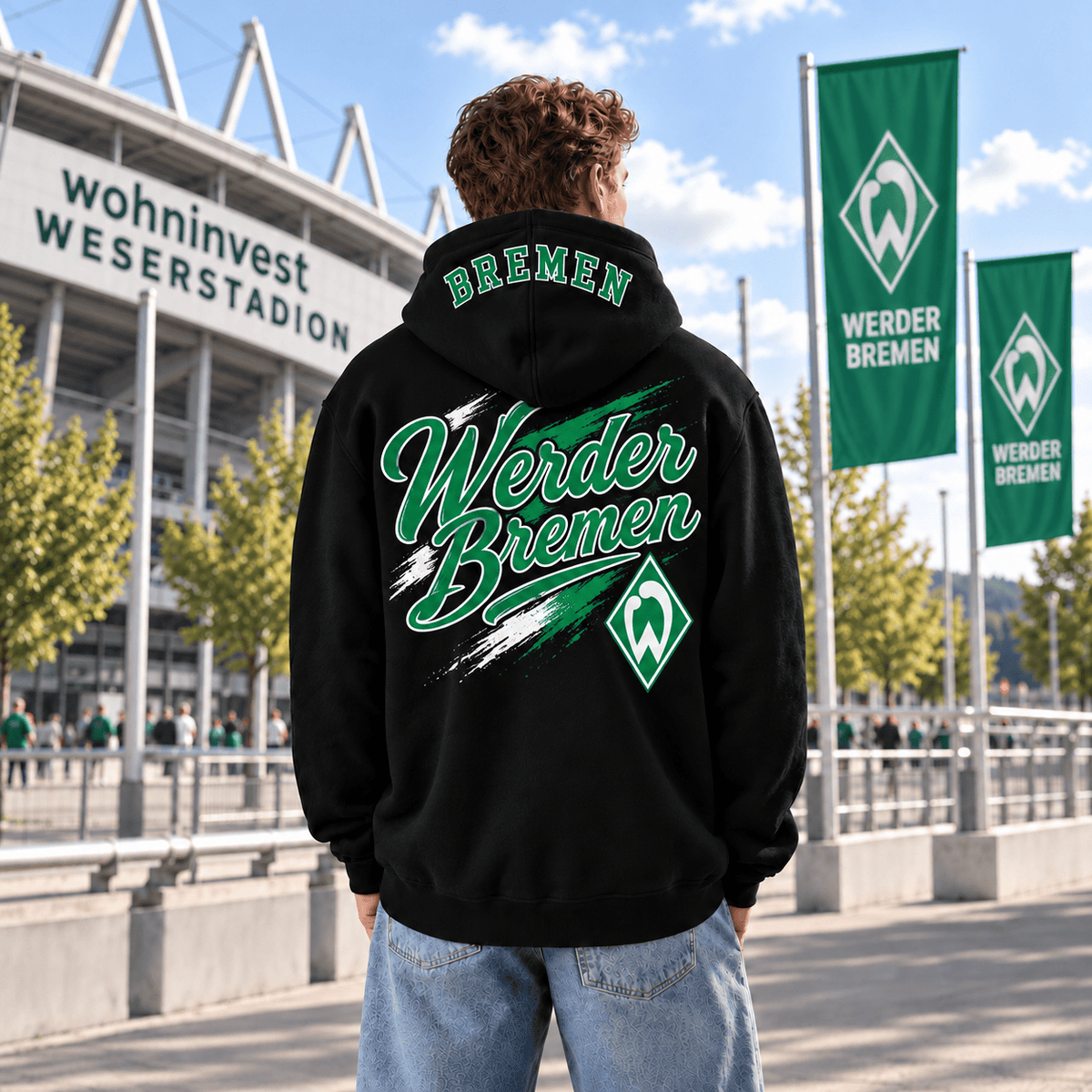 Werder Bremen BDL Hoodie – Black Football Fan Pullover