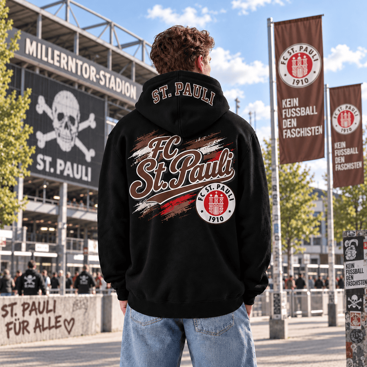 FC St. Pauli BDL Hoodie – Black Football Fan Pullover