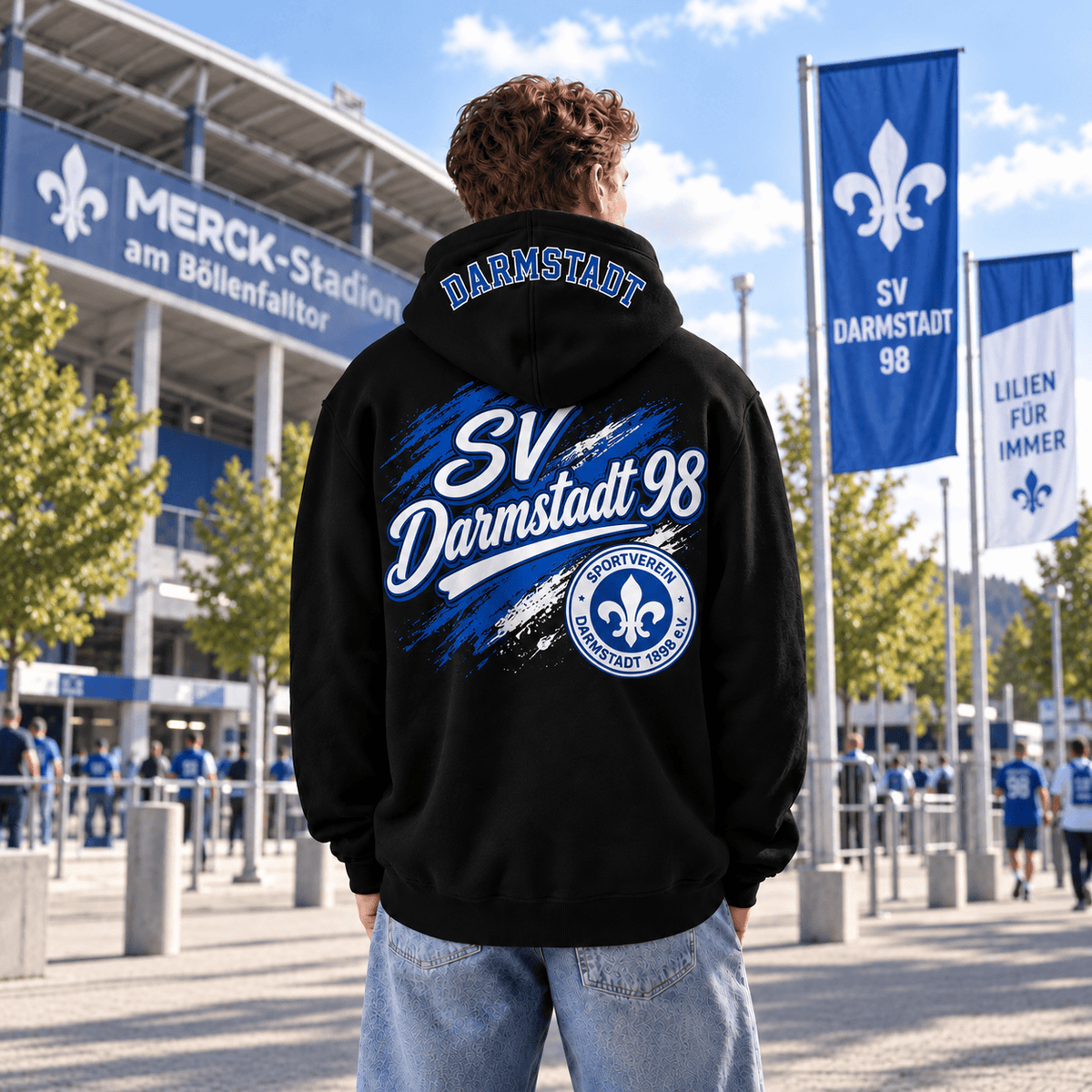 SV Darmstadt 98 BDL Hoodie – Black Football Fan Pullover