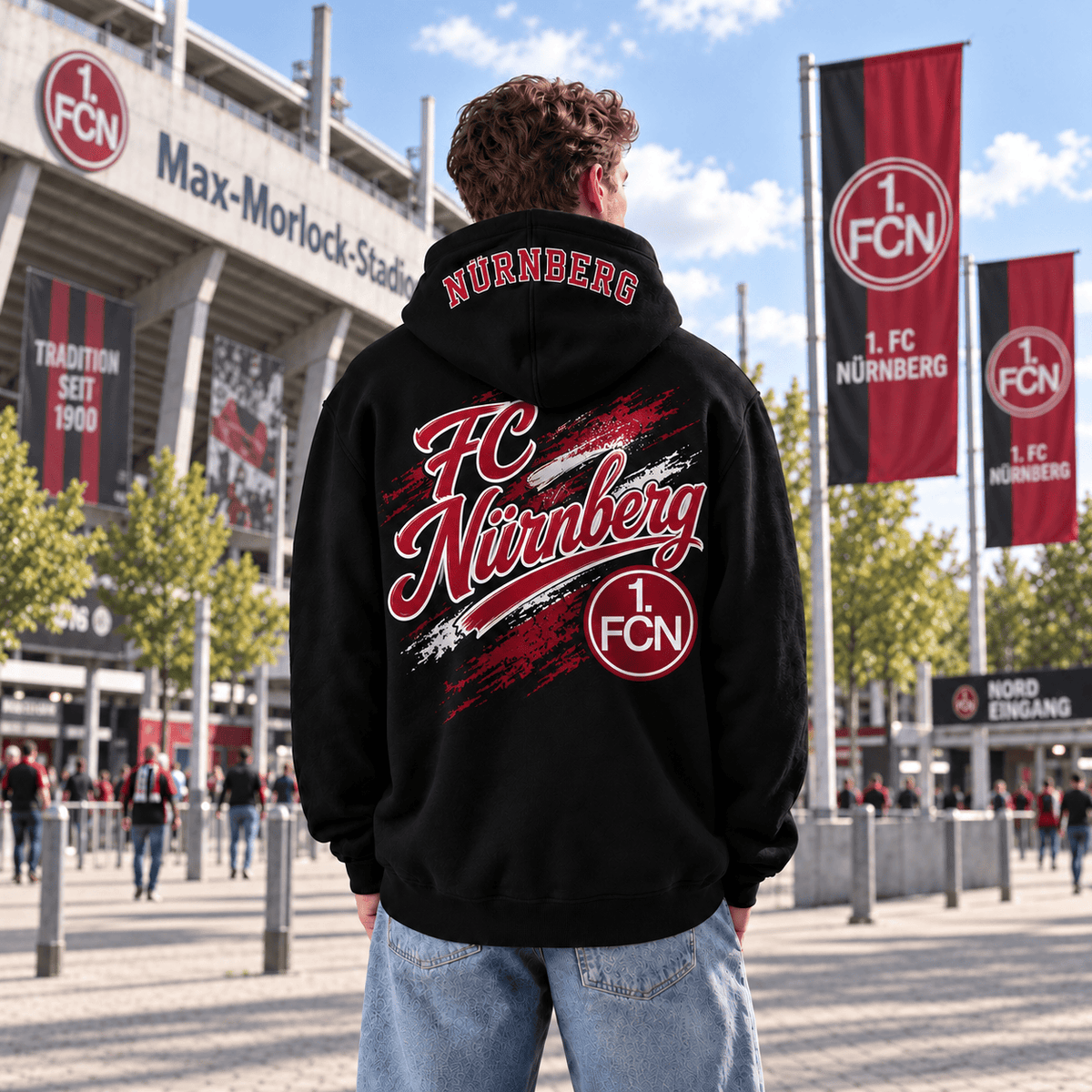 FC Nürnberg BDL Hoodie – Black Football Fan Pullover