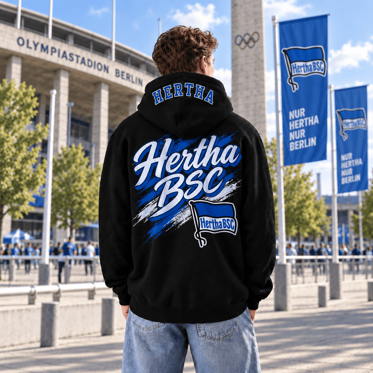 Hertha BSC BDL Hoodie – Black Football Fan Pullover