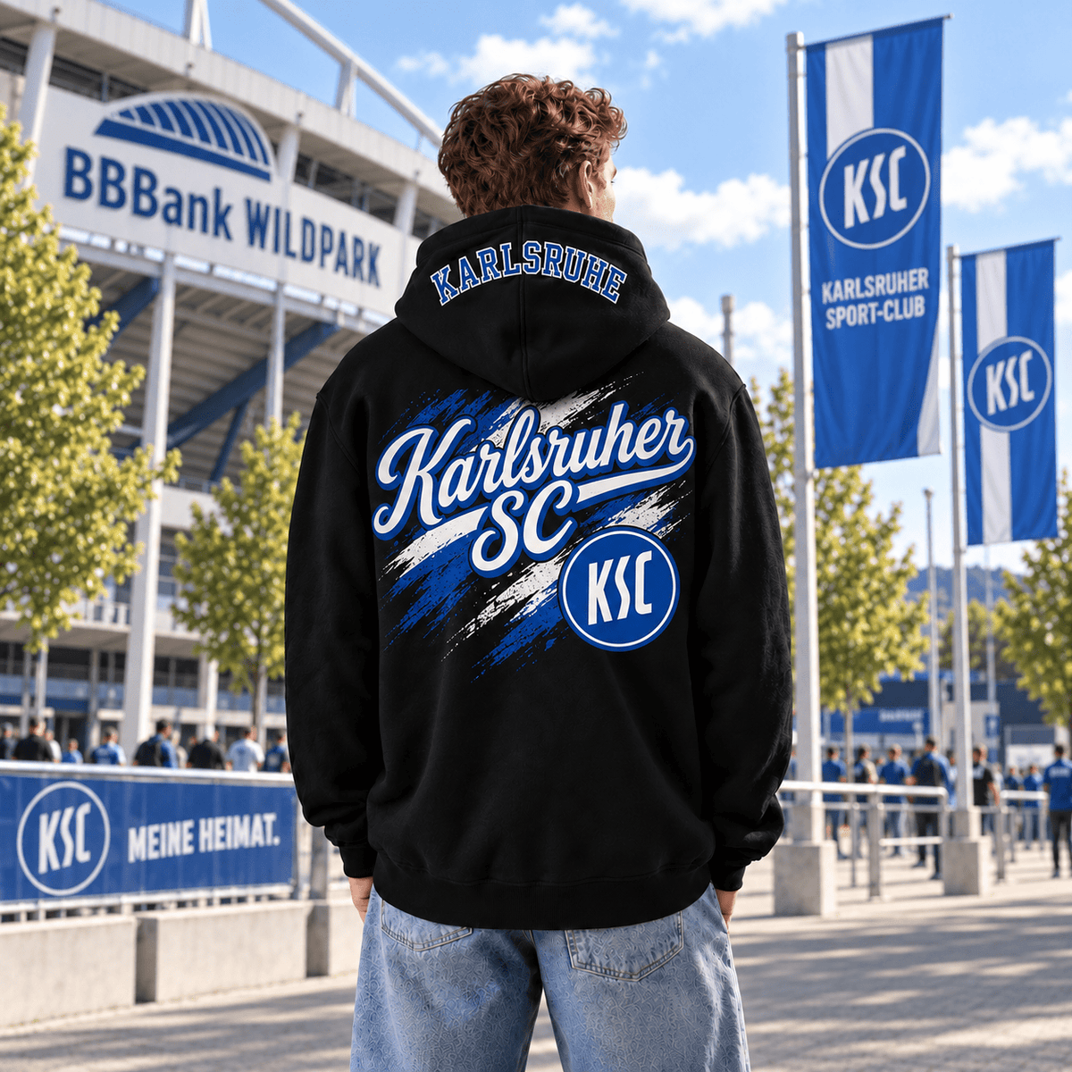 Karlsruher SC BDL Hoodie – Black Football Fan Pullover