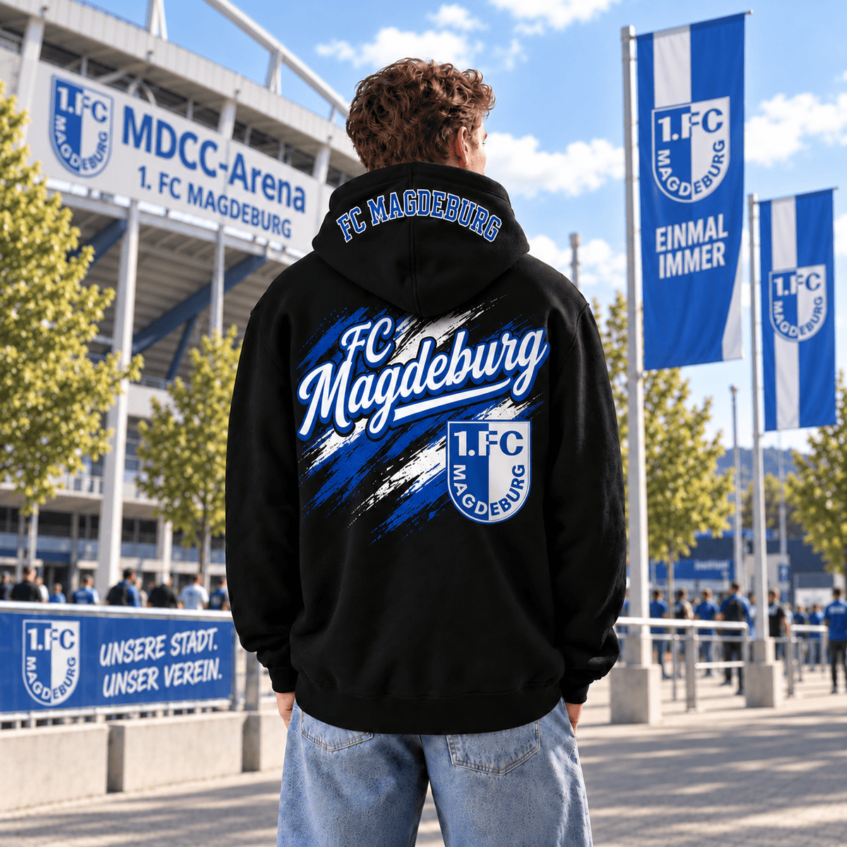 FC Magdeburg BDL Hoodie – Black Football Fan Pullover