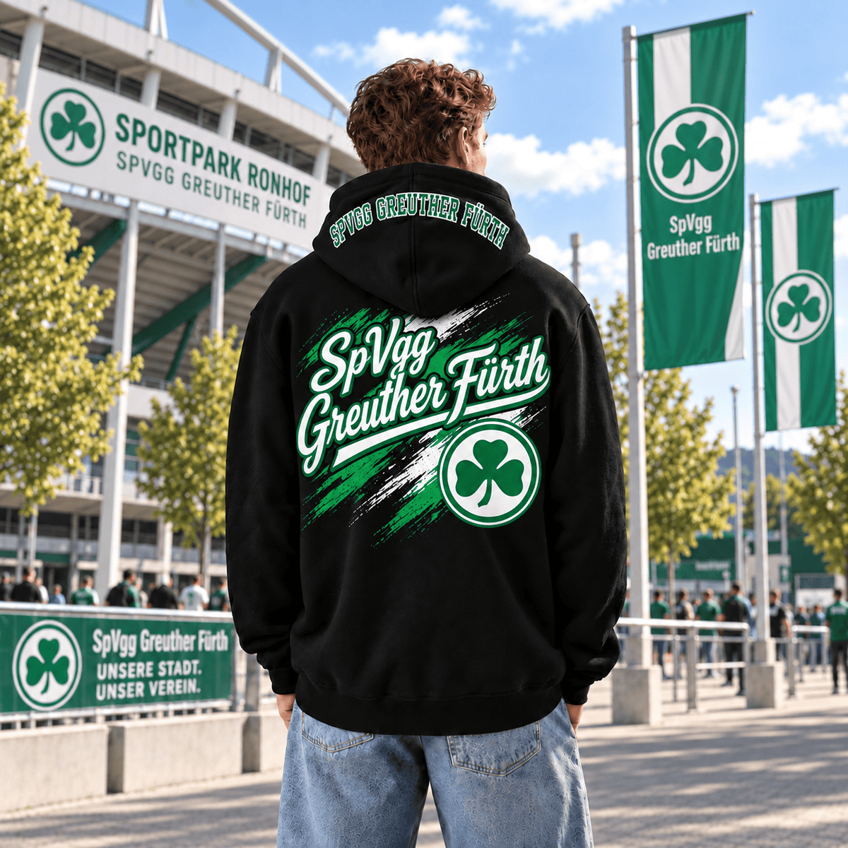 SpVgg Greuther Fürth BDL Hoodie – Black Football Fan Pullover