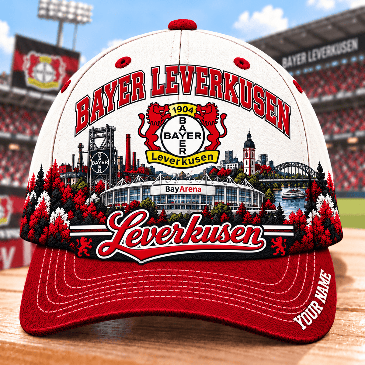 Bayer Leverkusen Bundesliga Baseball Cap – Custom Name Curved Brim Fan Cap