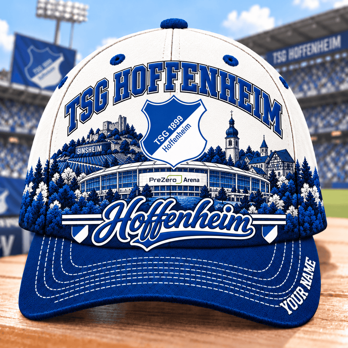 TSG Hoffenheim Bundesliga Baseball Cap – Custom Name Curved Brim Fan Cap