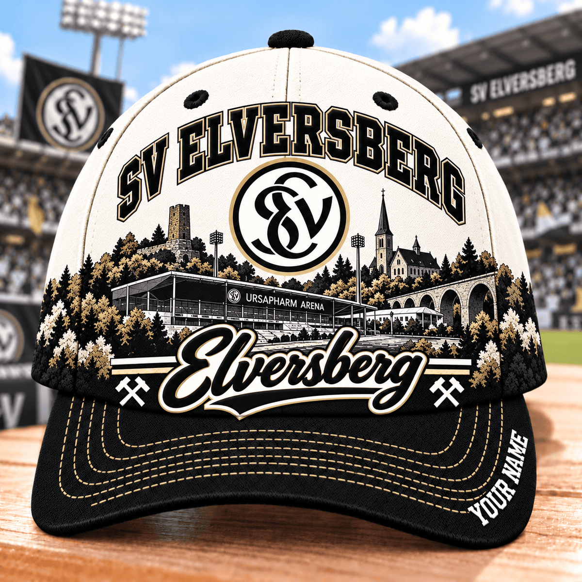 SV Elversberg Bundesliga Baseball Cap – Custom Name Curved Brim Fan Cap