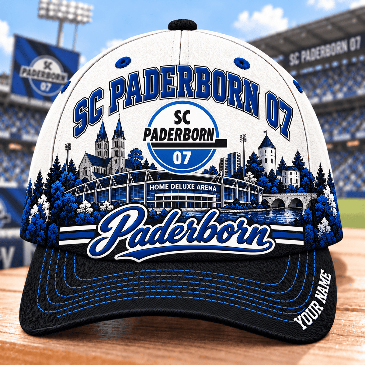 SC Paderborn 07 Bundesliga Baseball Cap – Custom Name Curved Brim Fan Cap