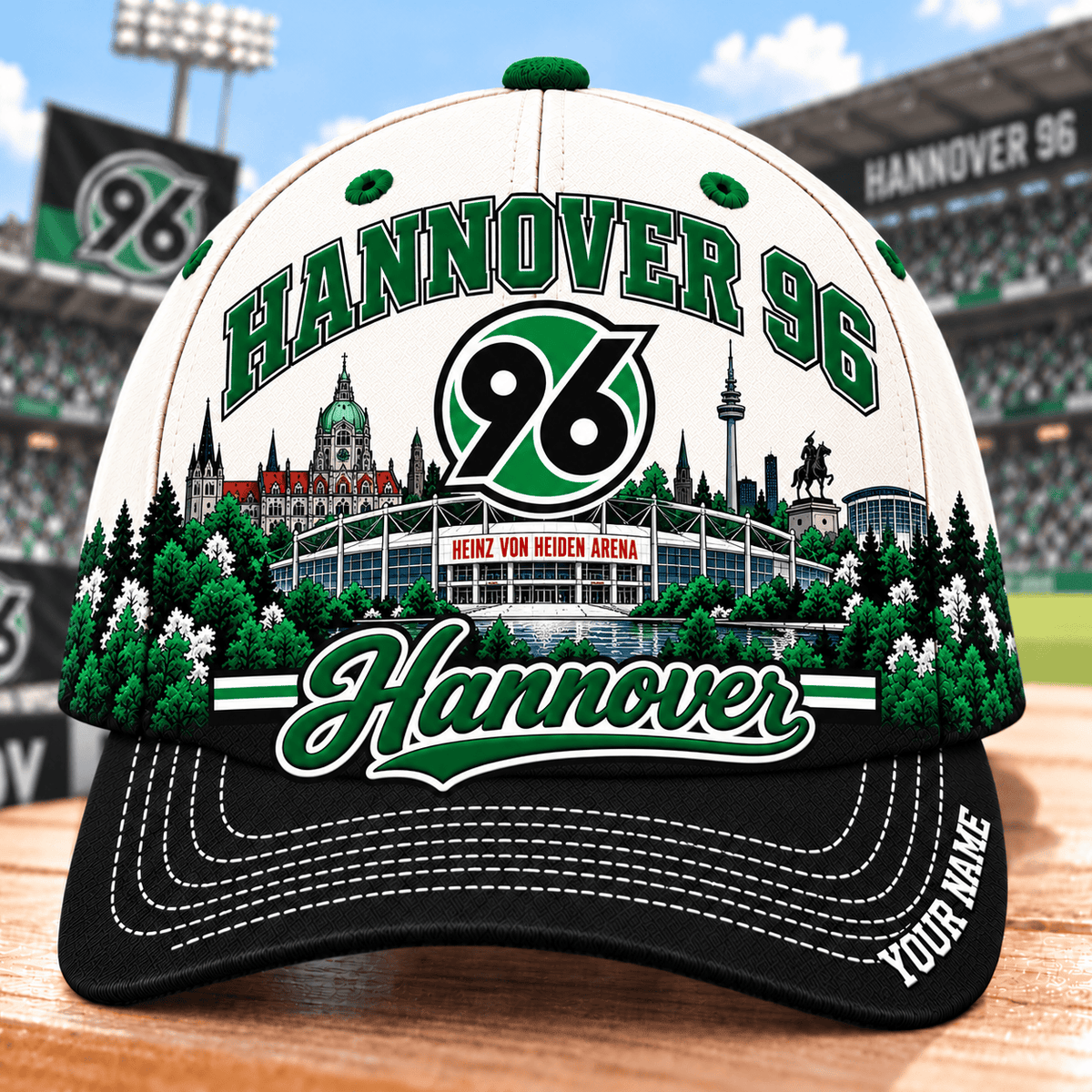 Hannover 96 Bundesliga Baseball Cap – Custom Name Curved Brim Fan Cap