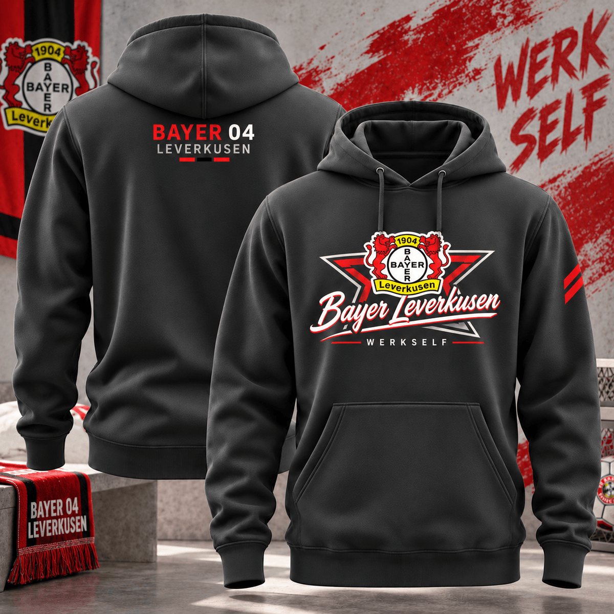 Bayer Leverkusen BDL Hoodie – German Bundesliga Soccer Fan Pullover