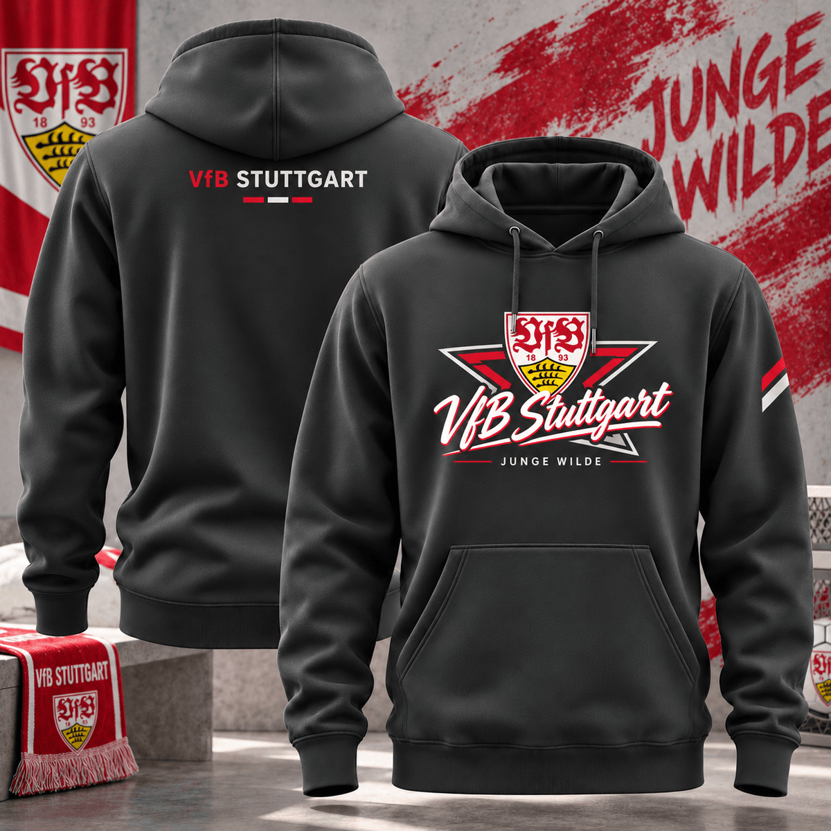 VfB Stuttgart BDL Hoodie – German Bundesliga Soccer Fan Pullover