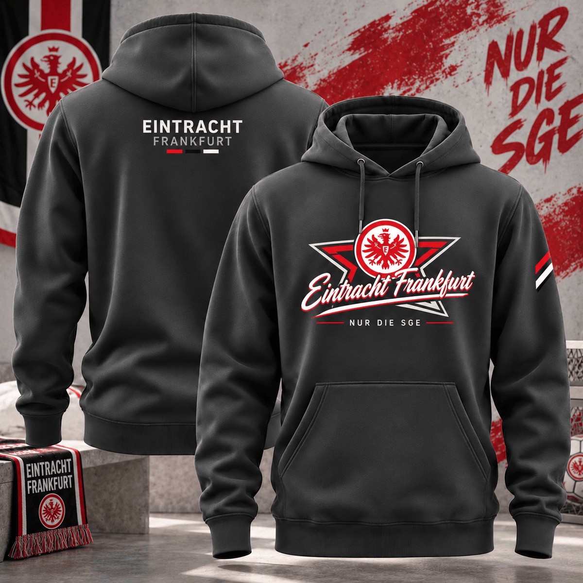 Eintracht Frankfurt BDL Hoodie – German Bundesliga Soccer Fan Pullover