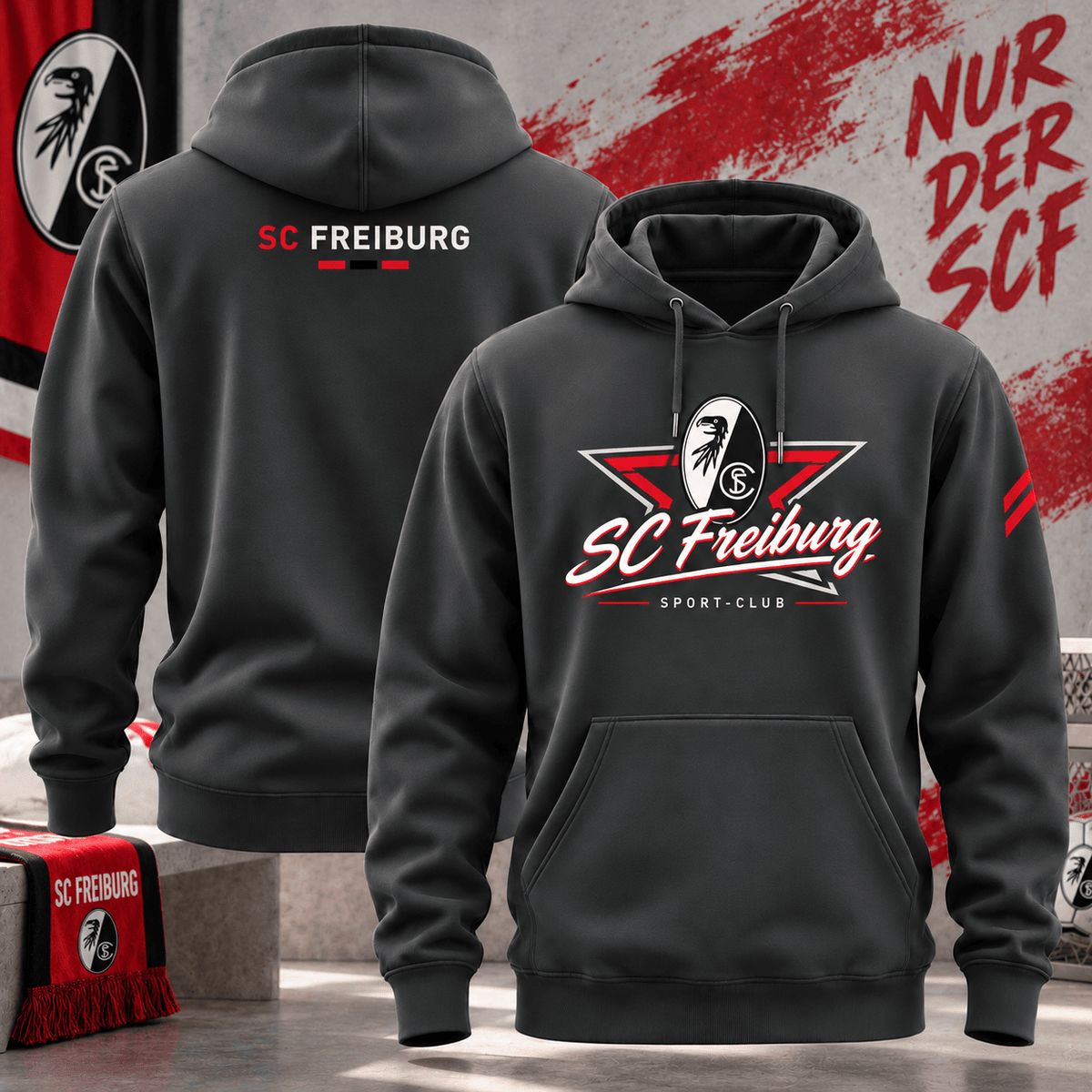 SC Freiburg BDL Hoodie – German Bundesliga Soccer Fan Pullover
