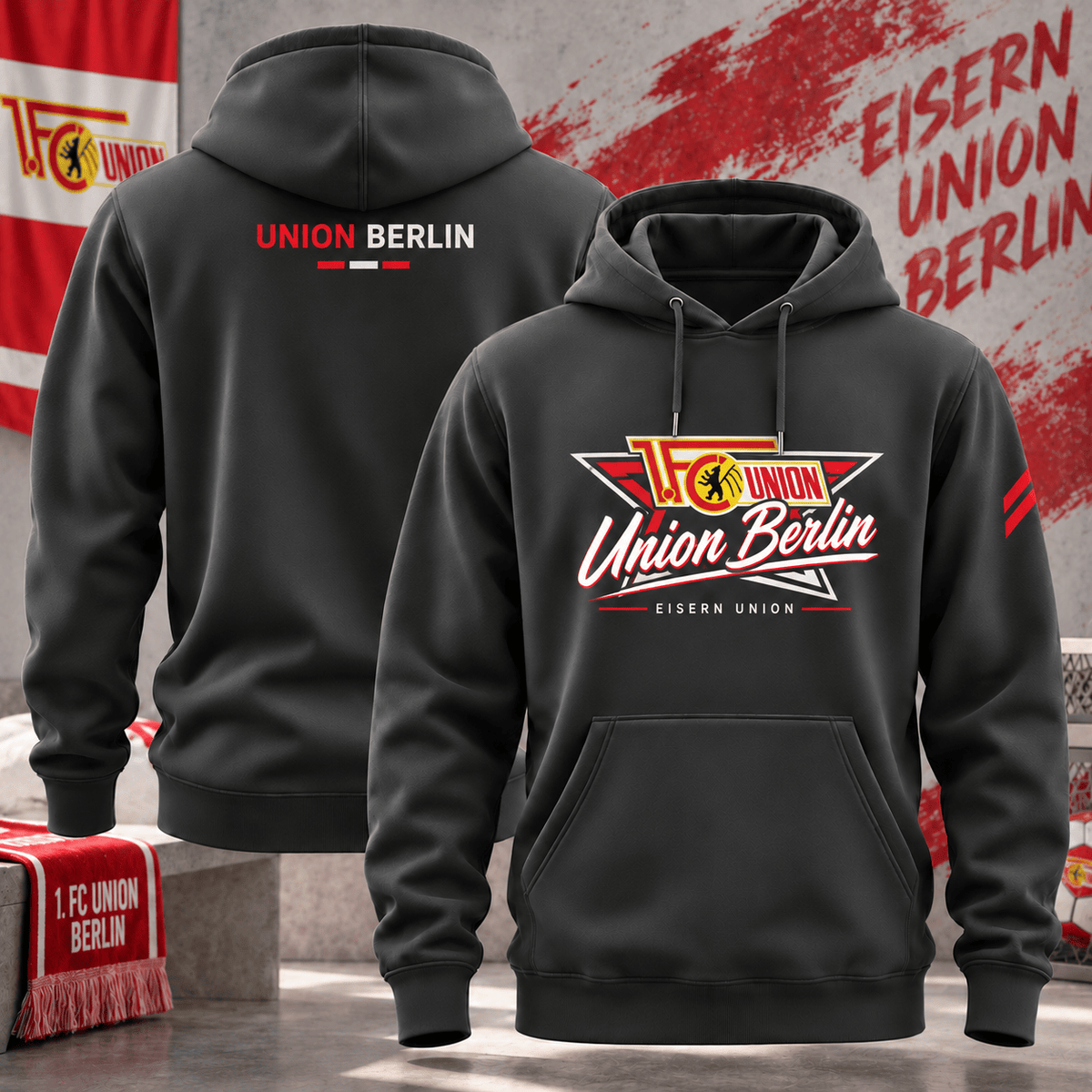 Union Berlin BDL Hoodie – German Bundesliga Soccer Fan Pullover
