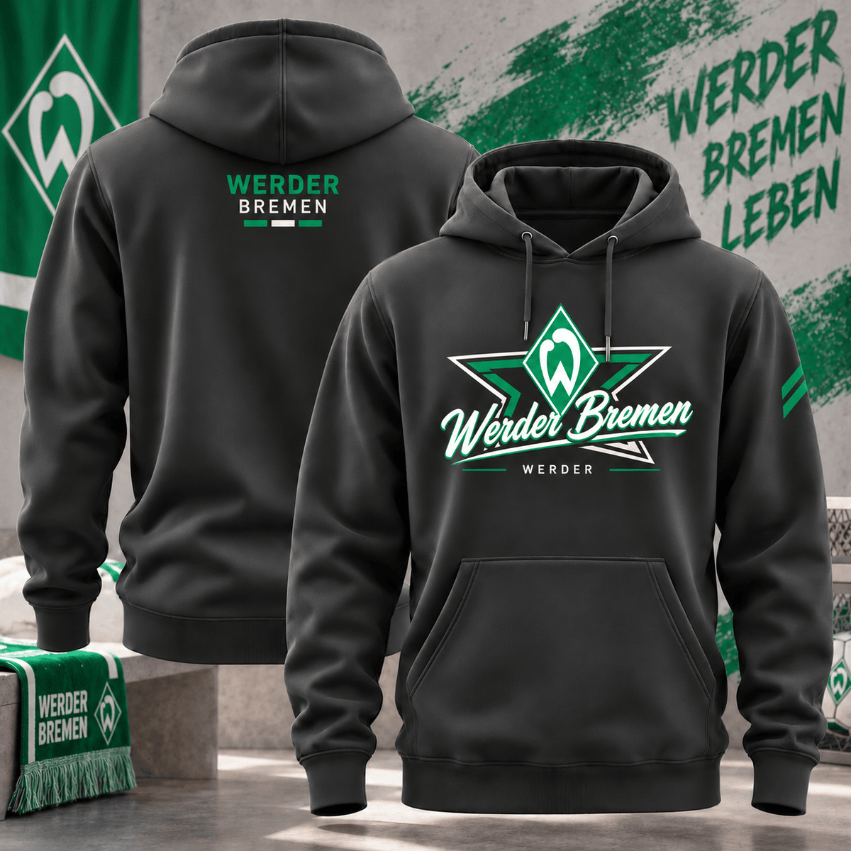 Werder Bremen BDL Hoodie – German Bundesliga Soccer Fan Pullover