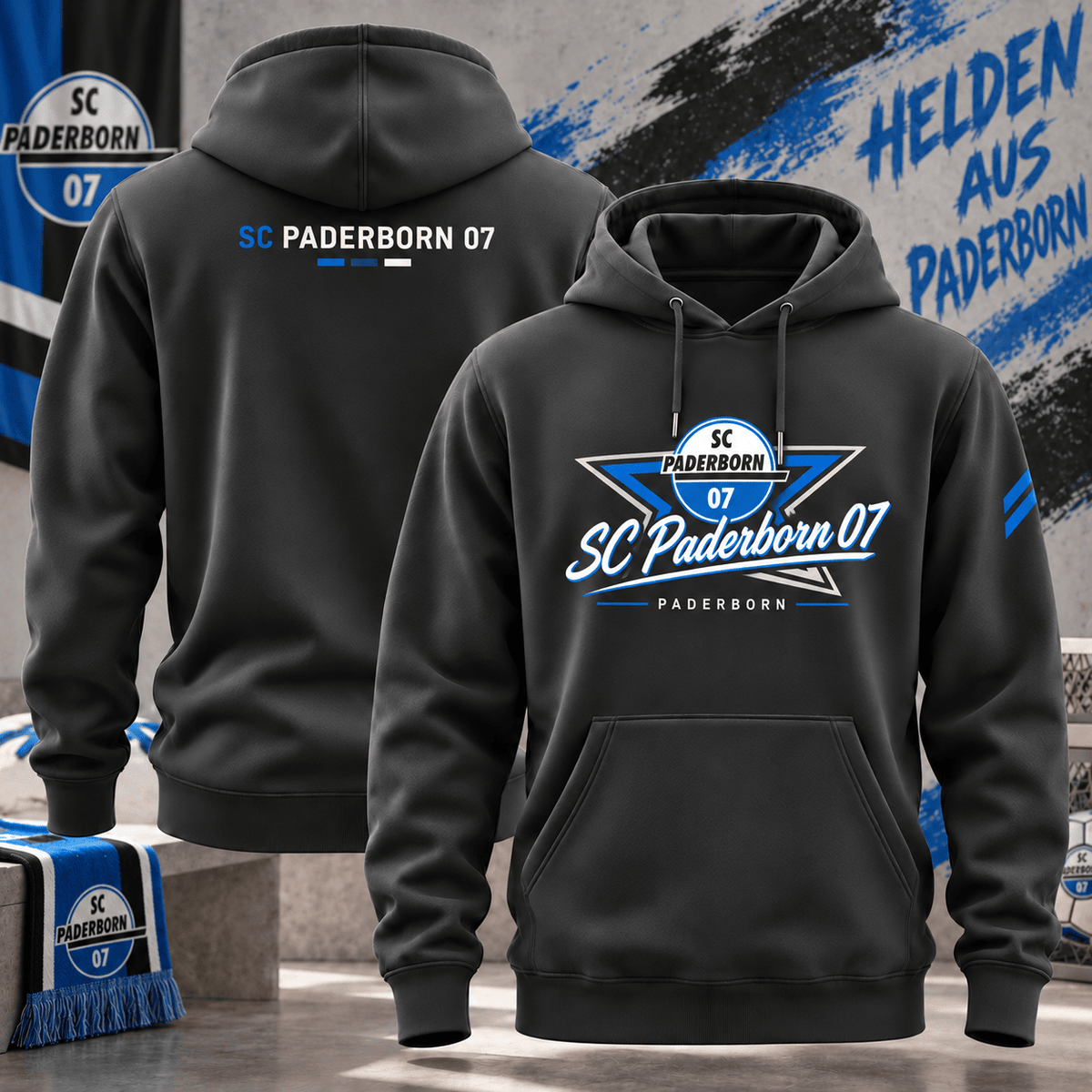 SC Paderborn 07 BDL Hoodie – German Bundesliga Soccer Fan Pullover