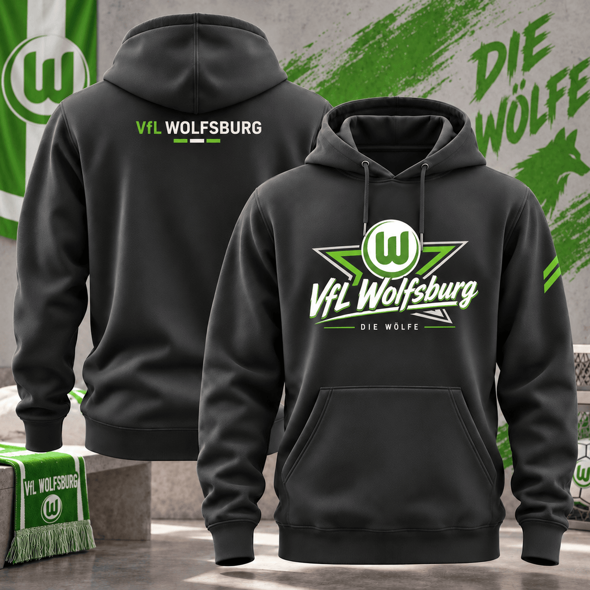 VfL Wolfsburg BDL Hoodie – German Bundesliga Soccer Fan Pullover