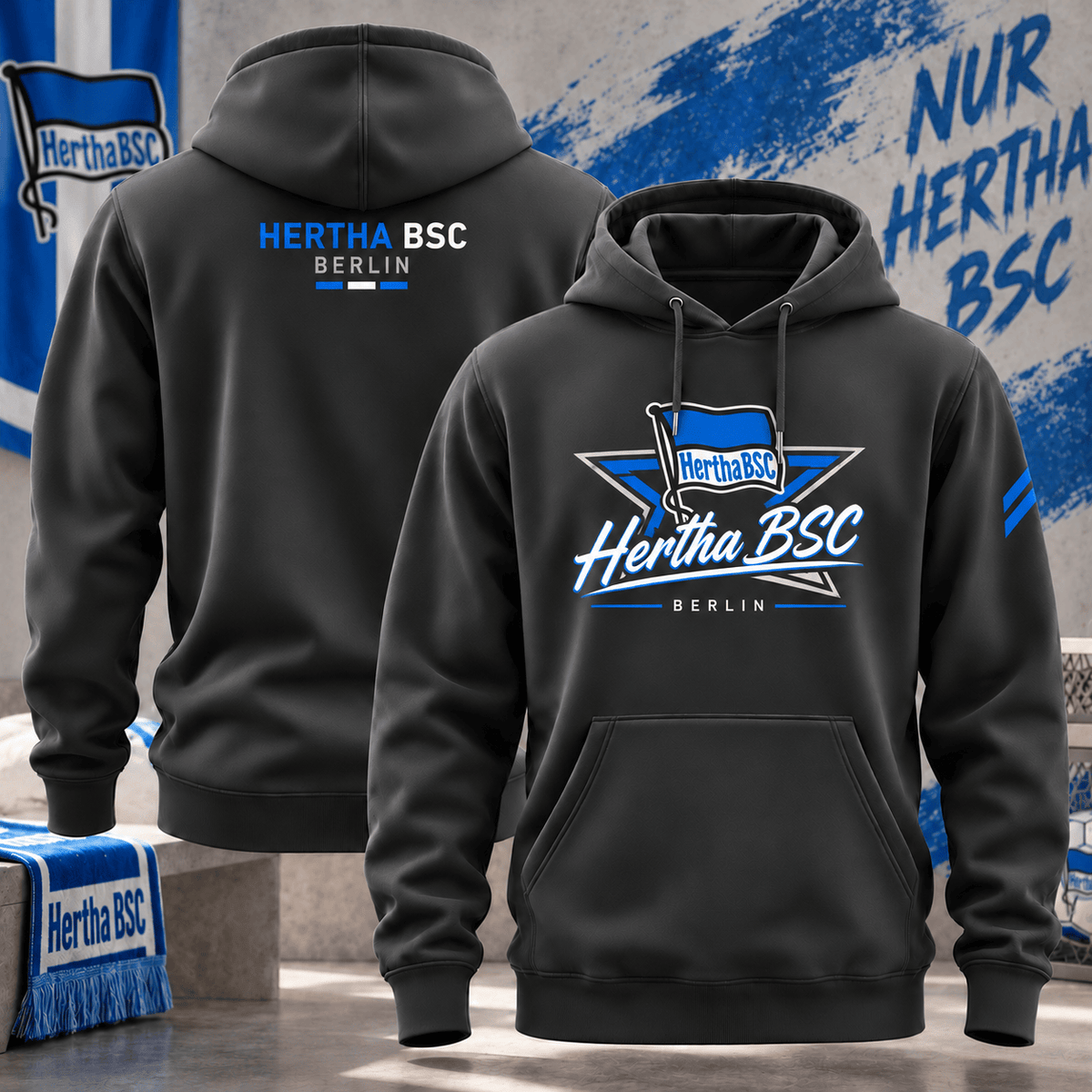 Hertha BSC BDL Hoodie – German Bundesliga Soccer Fan Pullover