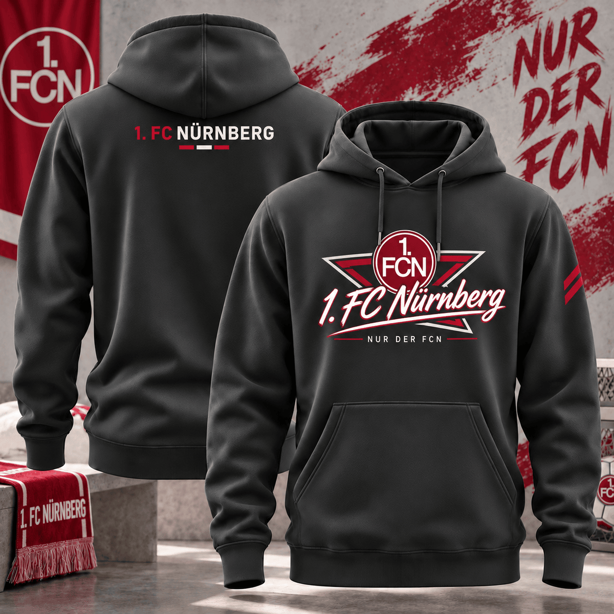 FC Nürnberg BDL Hoodie – German Bundesliga Soccer Fan Pullover