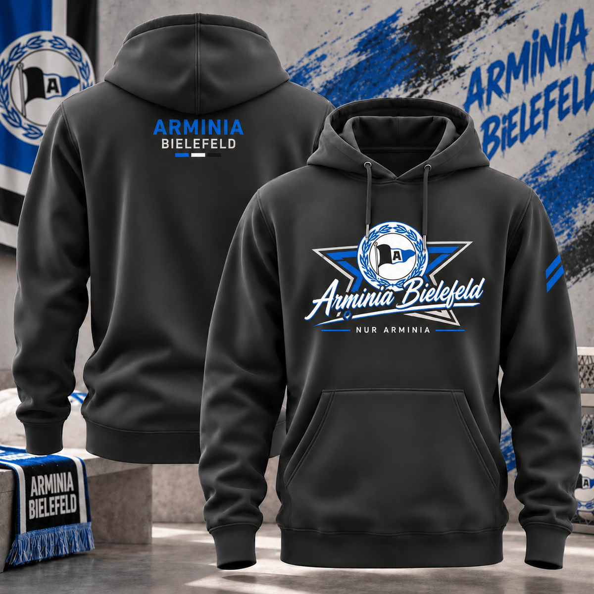 Arminia Bielefeld BDL Hoodie – German Bundesliga Soccer Fan Pullover