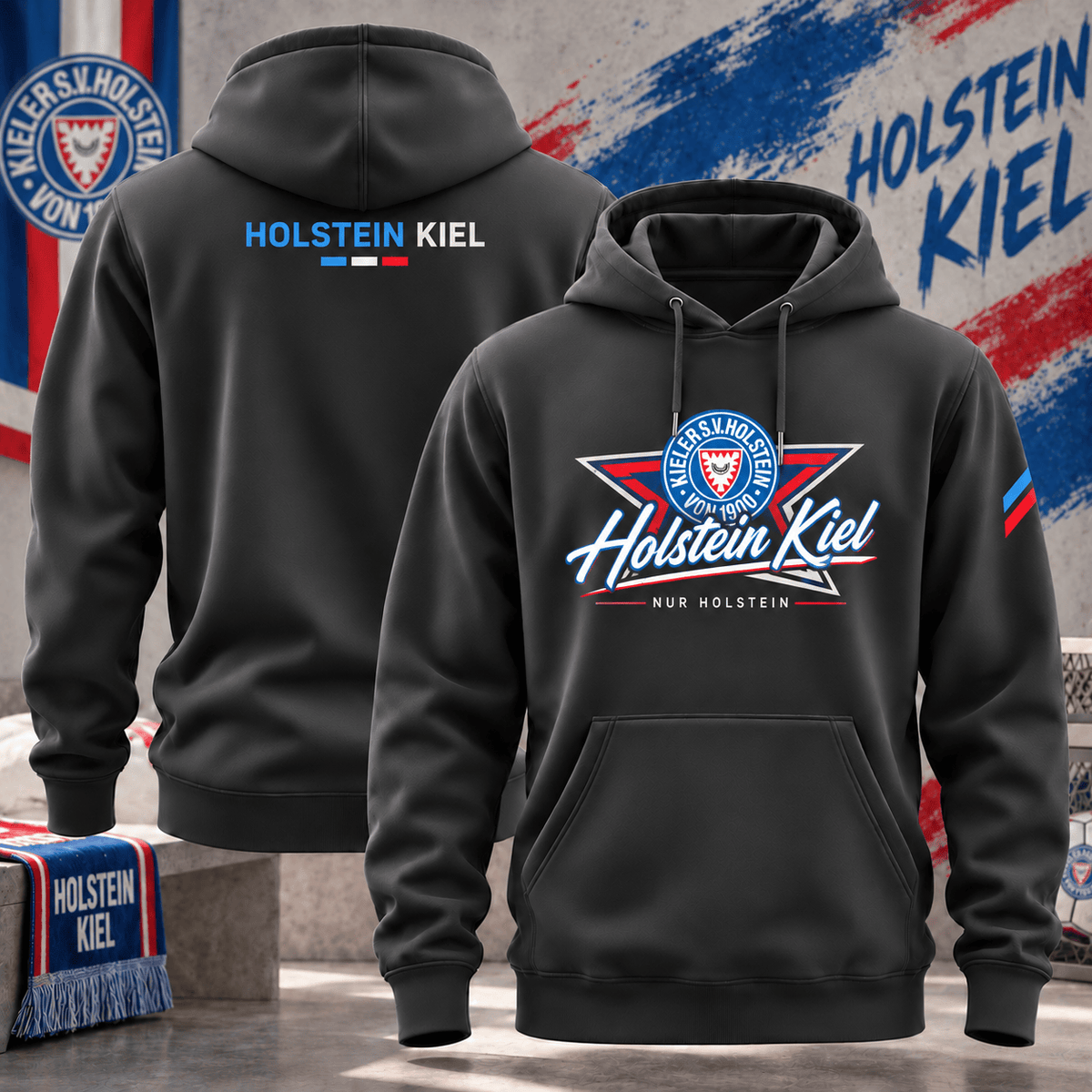 Holstein Kiel BDL Hoodie – German Bundesliga Soccer Fan Pullover