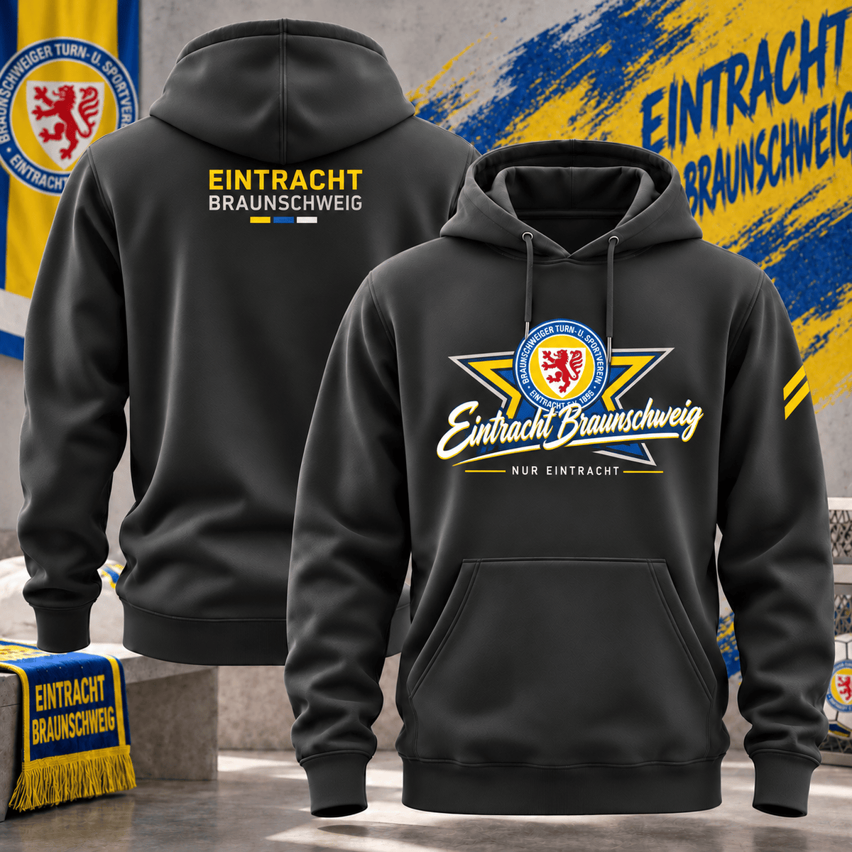 Eintracht Braunschweig BDL Hoodie – German Bundesliga Soccer Fan Pullover