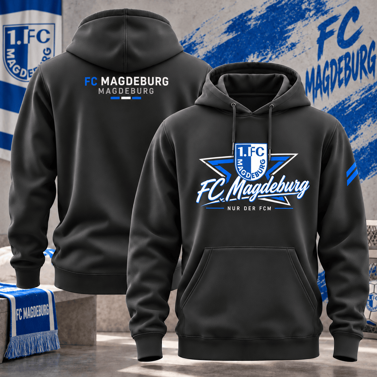 FC Magdeburg BDL Hoodie – German Bundesliga Soccer Fan Pullover